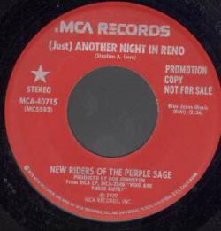 New Riders Of The Purple Sage : (Just) Another Night in Reno